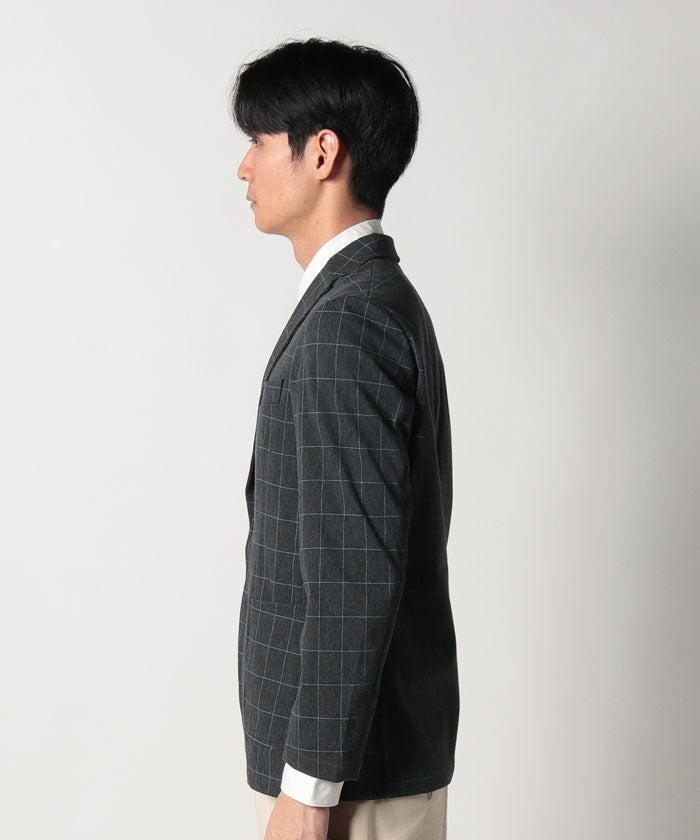 エドウィン EDWIN #デニスラTAILOREDJACKET GRAYウィンドーペン