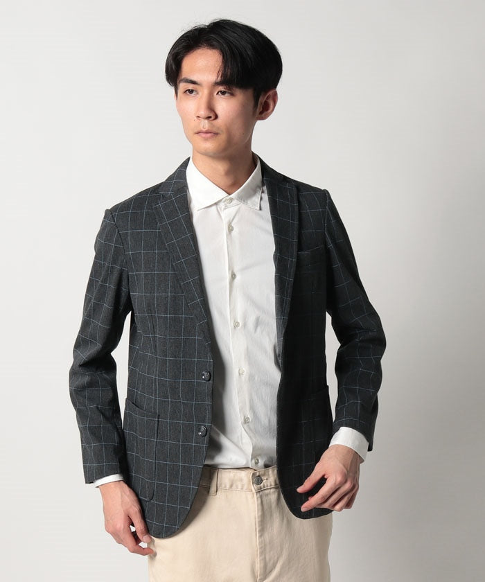 エドウィン EDWIN #デニスラTAILOREDJACKET GRAYウィンドーペン