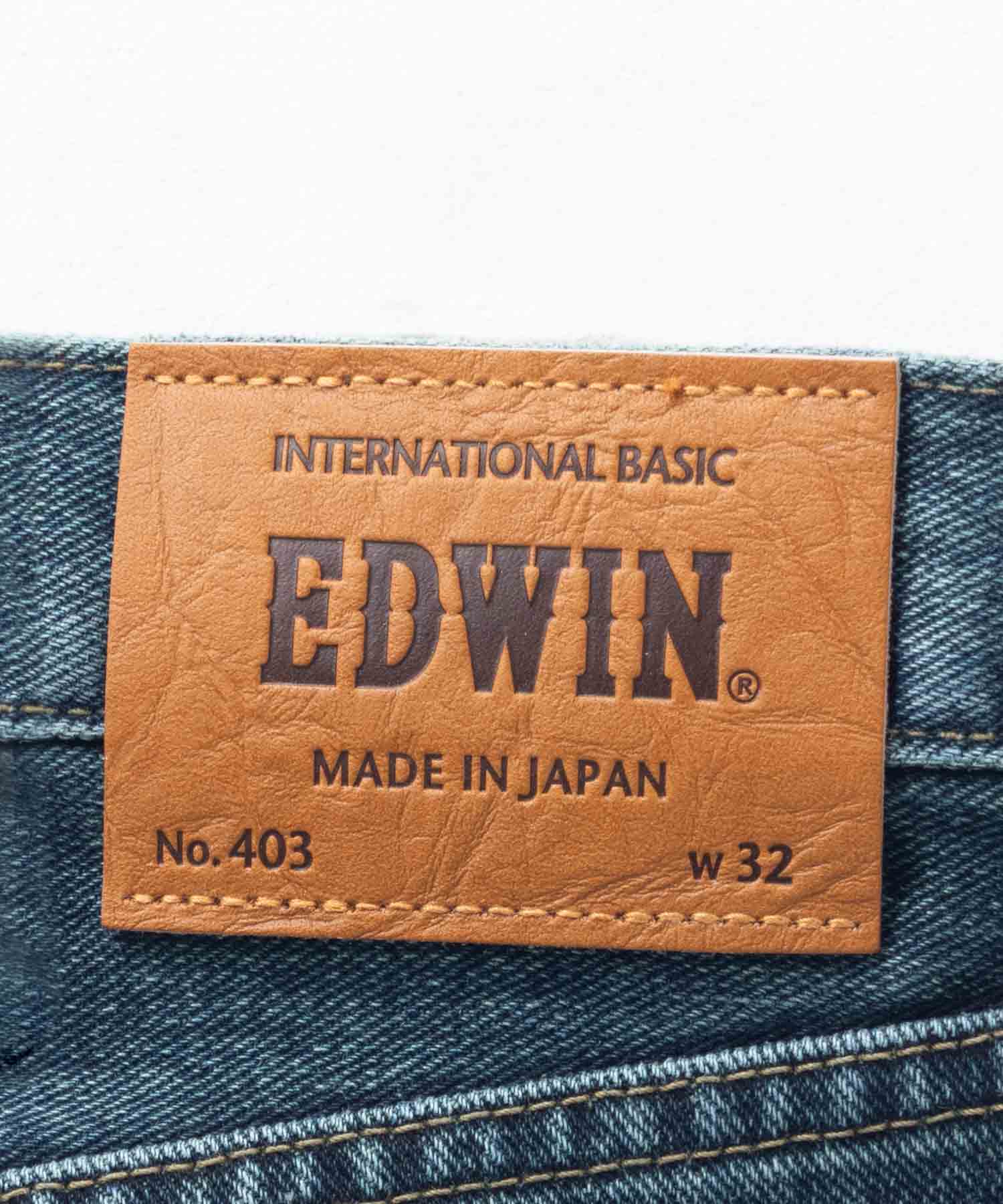 エドウィン EDWIN インターナショナルベーシック ストレート E403 （濃色ユーズドブルー） 濃色ユーズドブルー