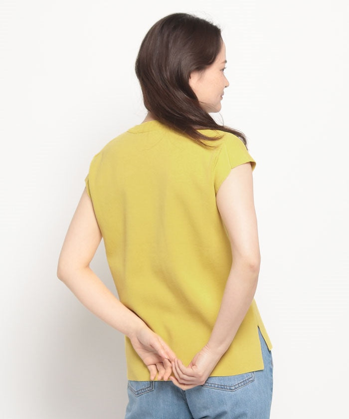 エドウィン EDWIN F/S KNIT P/O        YELLOW