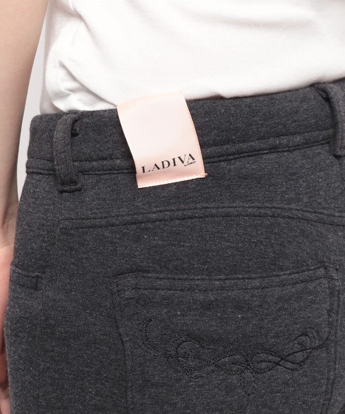 エドウィン EDWIN #LADIVA BF ANKLE     FIT モクグレー