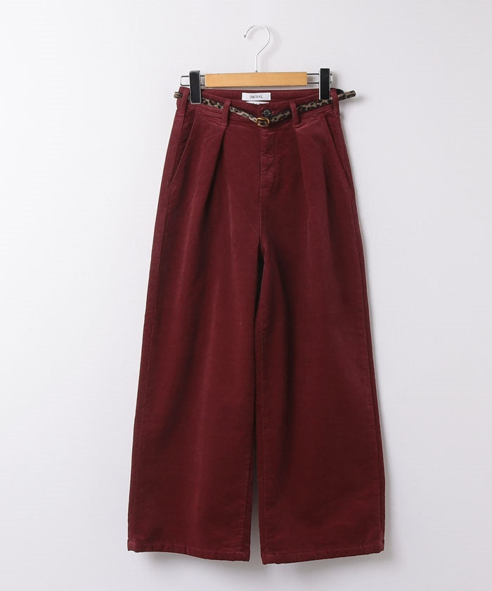 エドウィン EDWIN #SOMETHING TUCK WIDE CORDS RED,RED