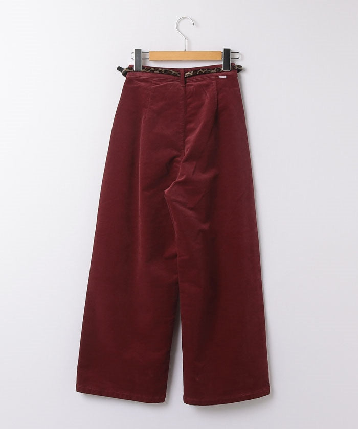 エドウィン EDWIN #SOMETHING TUCK WIDE CORDS RED