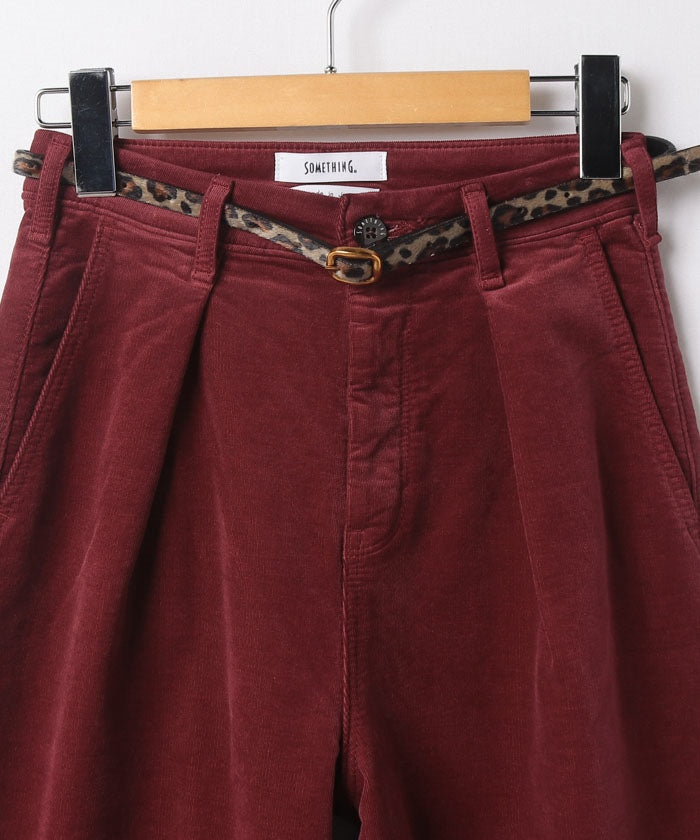エドウィン EDWIN #SOMETHING TUCK WIDE CORDS RED