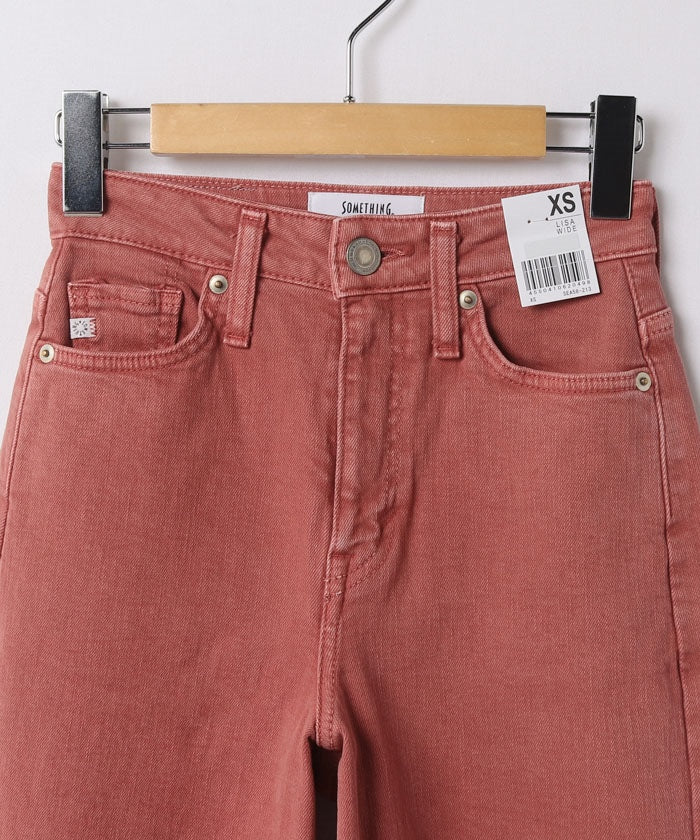 エドウィン EDWIN #SOMETHING LISA WIDE ORANGE RED