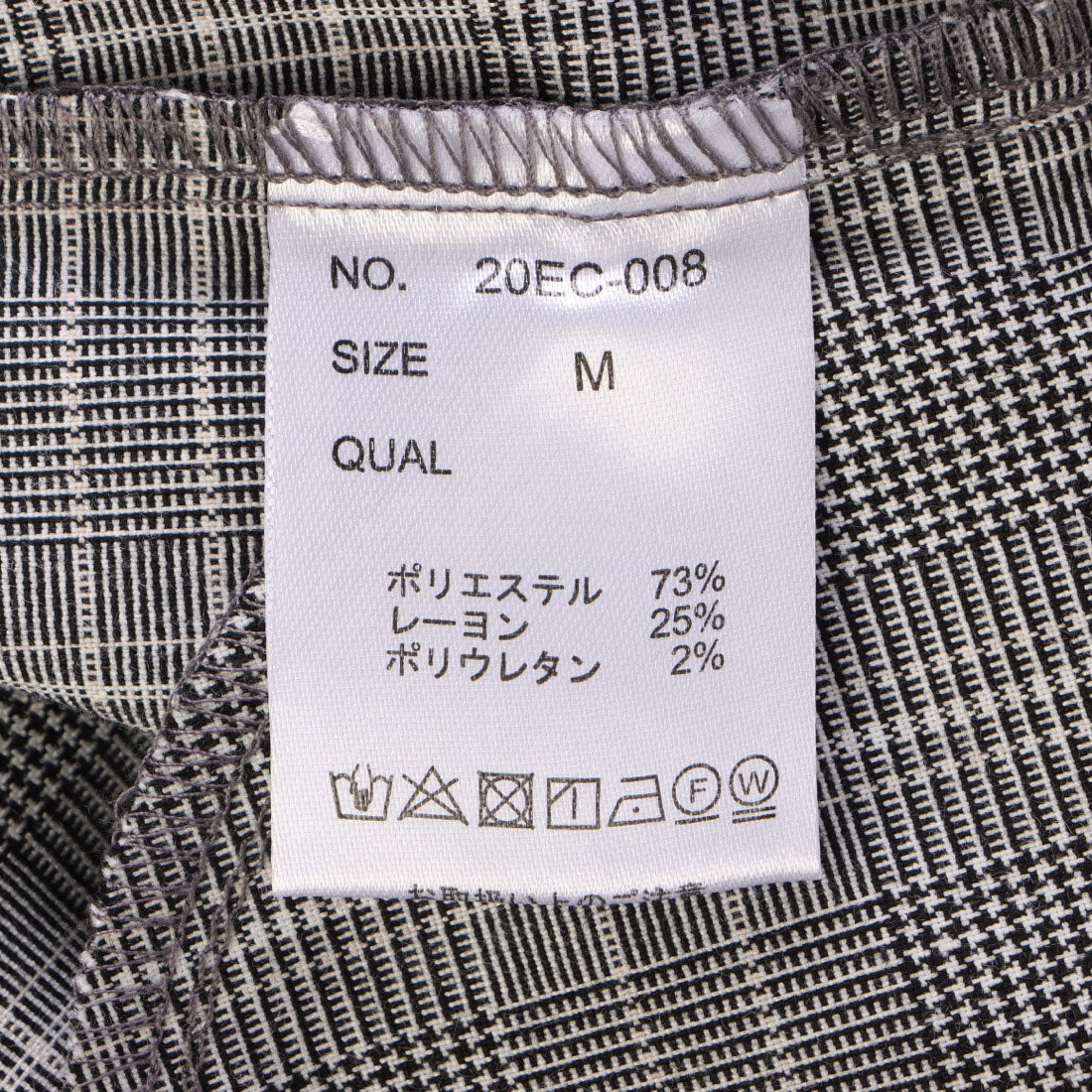 エディスト クローゼット EDIST. CLOSET グレンチェックワンピース グレー