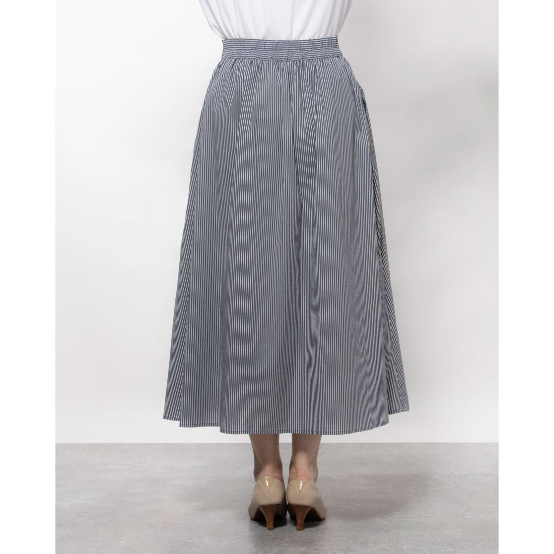 エディスト クローゼット EDIST. CLOSET ストライプフレアースカート