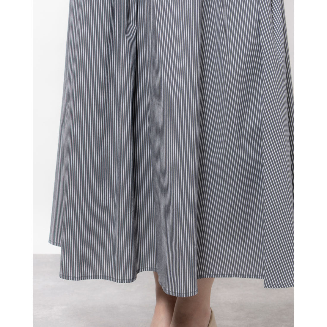 エディスト クローゼット EDIST. CLOSET ストライプフレアースカート