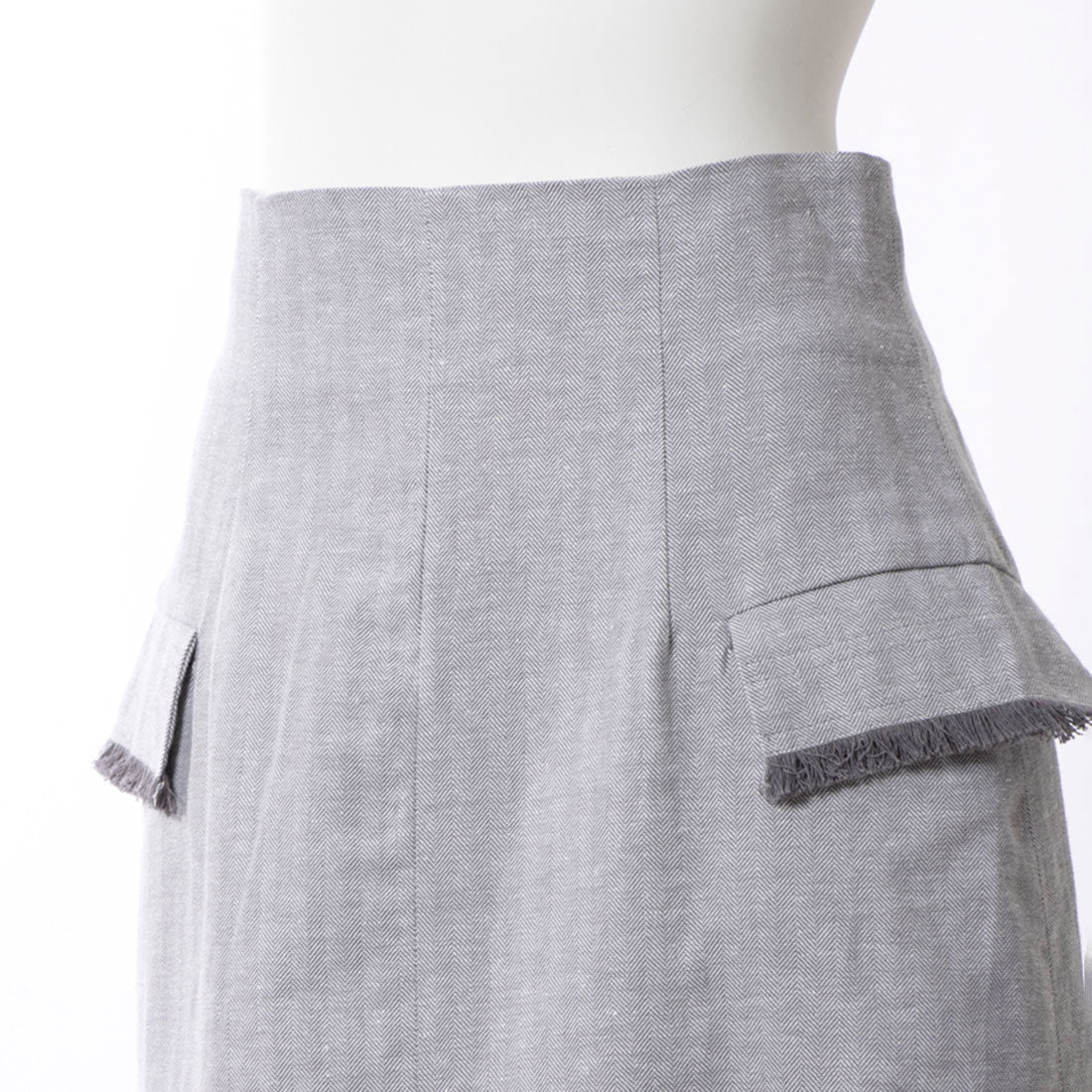 エディスト クローゼット EDIST. CLOSET パープルグレータイトスカート