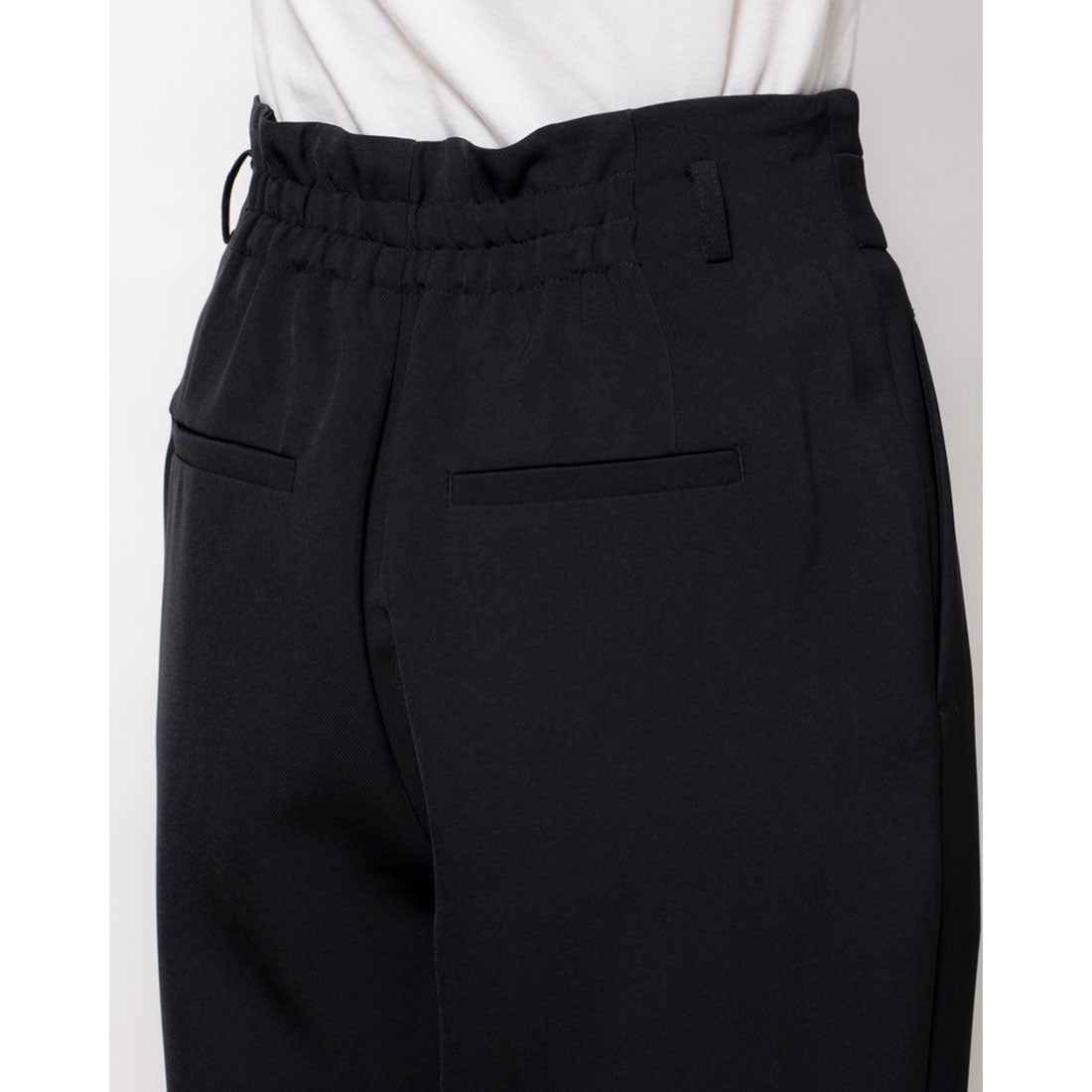 エディスト クローゼット EDIST. CLOSET センタープレスブラックストレートパンツ