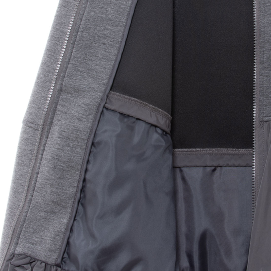 エグランティーヌ EGLANTINE ダンボール異素材切り替えバルーンジャケット