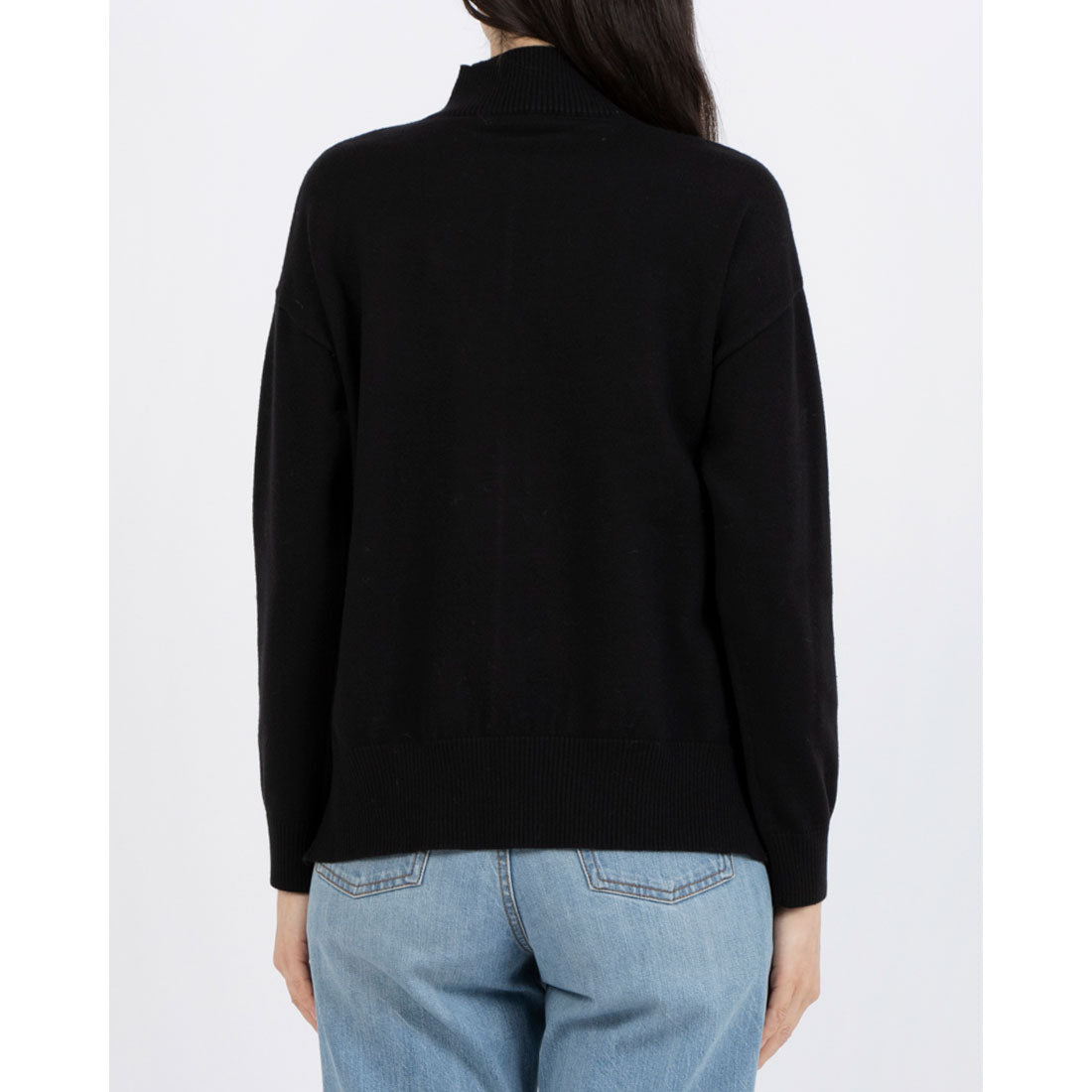 EGLANTINE Snap Pullover High Neck Knit