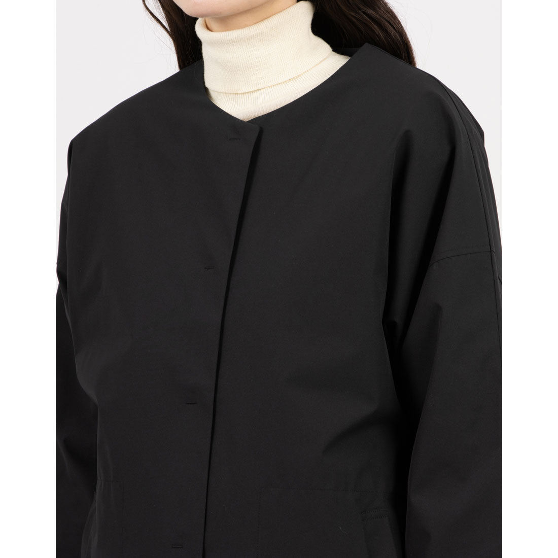 EGLANTINE No-Collar Padded Coat