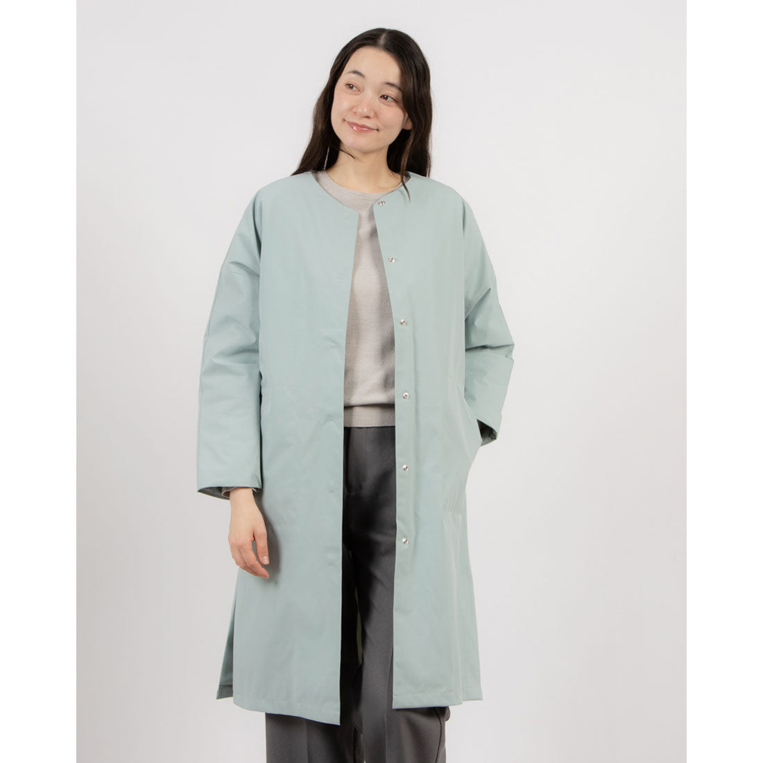 EGLANTINE No-Collar Padded Coat