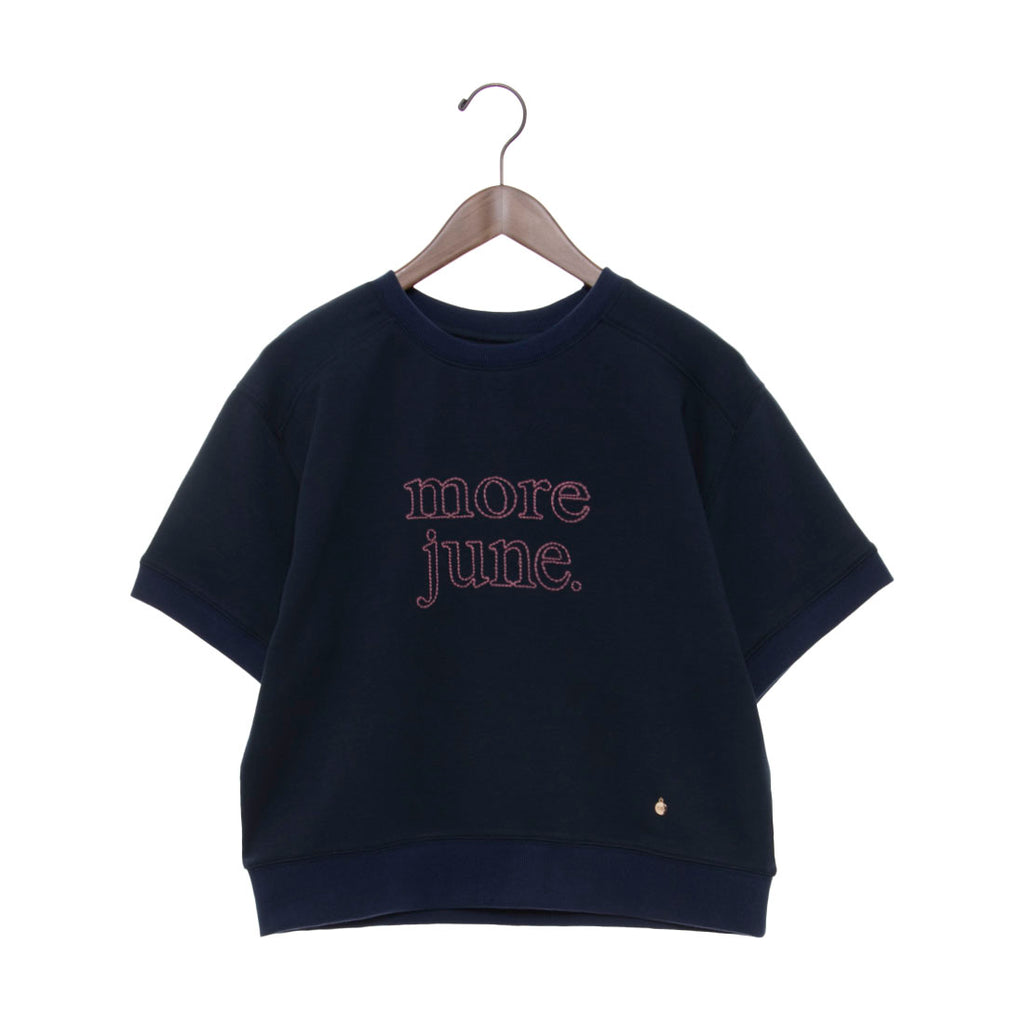 tシャツ EGLANTINE チェーンステッチ加工 半袖ロゴカットソープルオーバー レディース EGLANTINE tシャツ チェーンステッチ加工 半袖ロゴカットソー