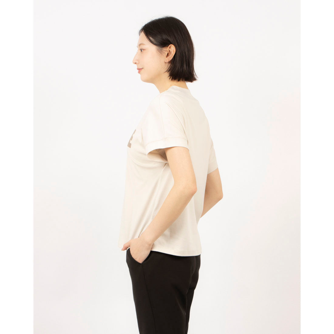 エグランティーヌ EGLANTINE ローズペトール加工 CELFIEロゴプリントTシャツ （グリーン） グリーン