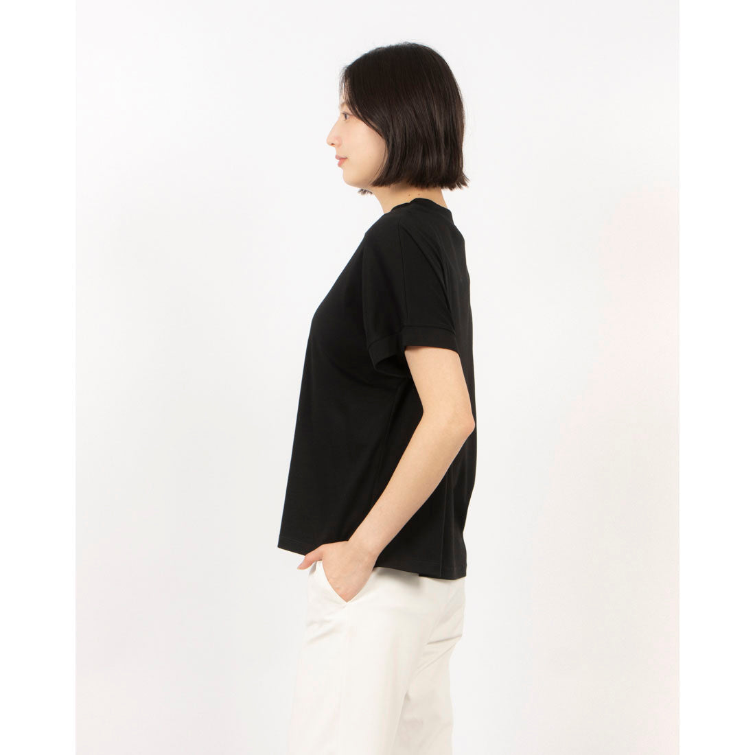 エグランティーヌ EGLANTINE ローズペトール ロゴ刺繍半袖Tシャツ （ペールピンク） ペールピンク
