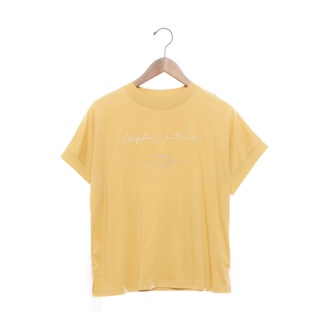 エグランティーヌ EGLANTINE ローズペトール ロゴ刺繍半袖Tシャツ （クリーム） クリーム