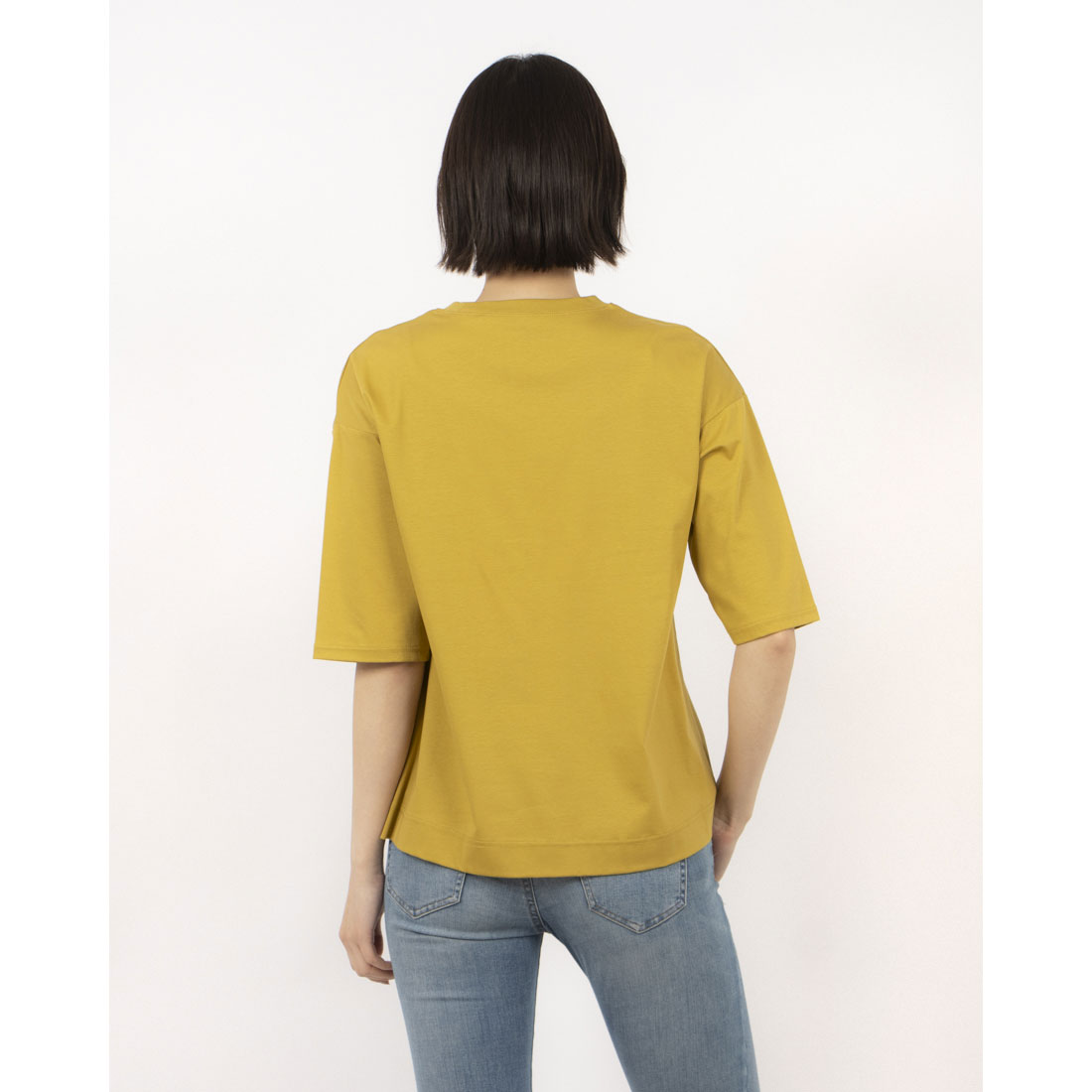 エグランティーヌ EGLANTINE バイオスムース ロゴ刺繍5分袖Tシャツ （ネイビー） ネイビー