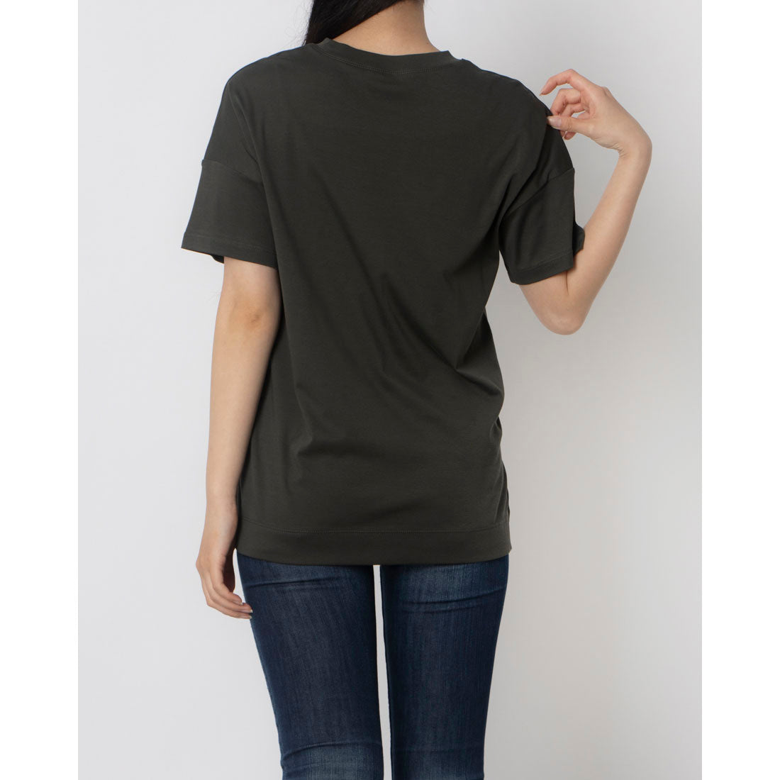エグランティーヌ EGLANTINE でかロゴプリント半袖Tシャツ【日本製】 （ダークグリーン） ダークグリーン