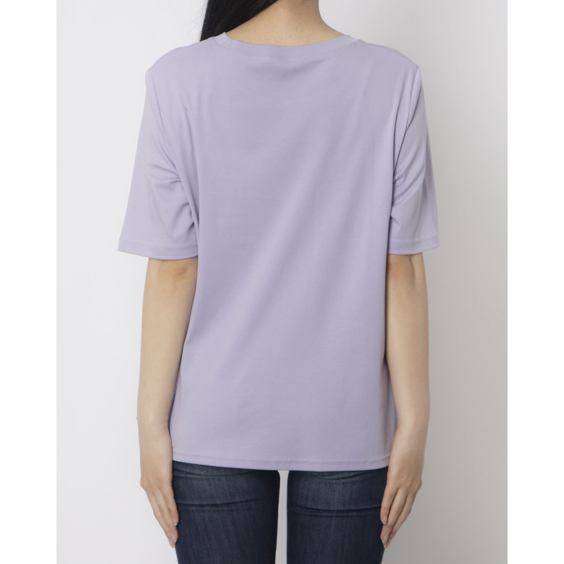 エグランティーヌ EGLANTINE ロゴプリントAライン半袖Tシャツ【日本製】 （ラベンダー） ラベンダー