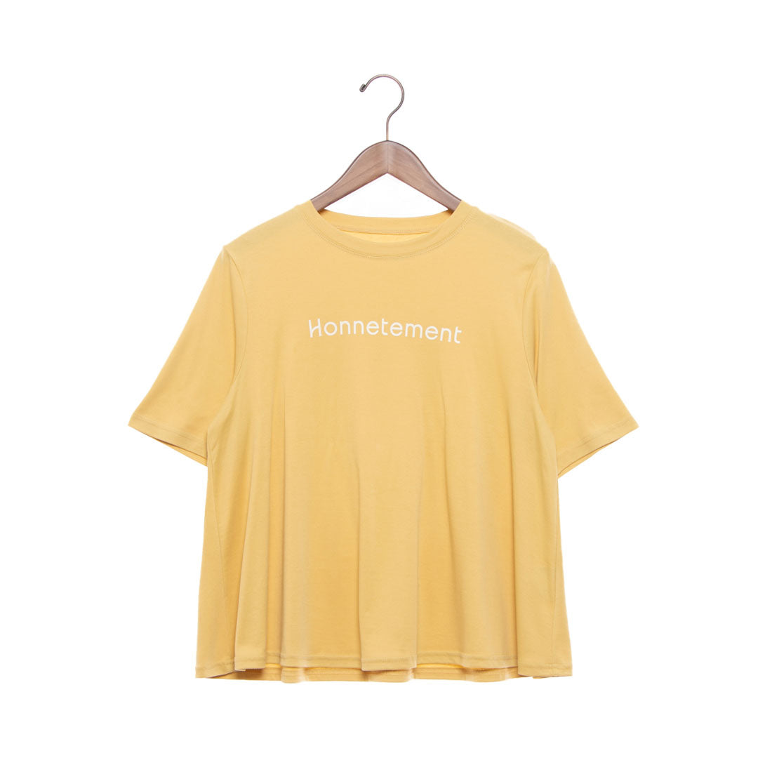エグランティーヌ EGLANTINE ロゴプリントAライン半袖Tシャツ【日本製】 （イエロー） イエロー