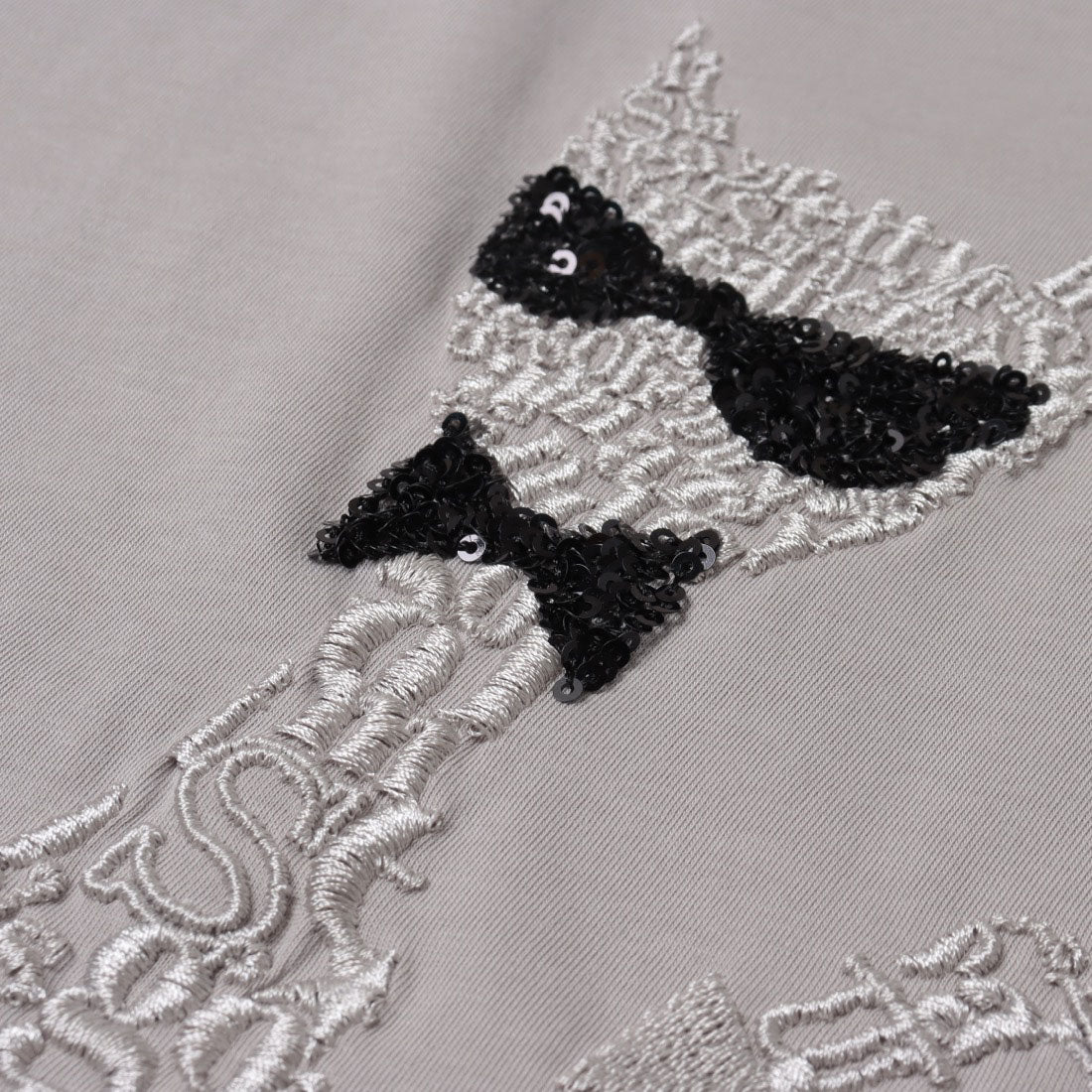 エグランティーヌ EGLANTINE ネコデザイン刺繍カットソー （ピンク系） ピンク系