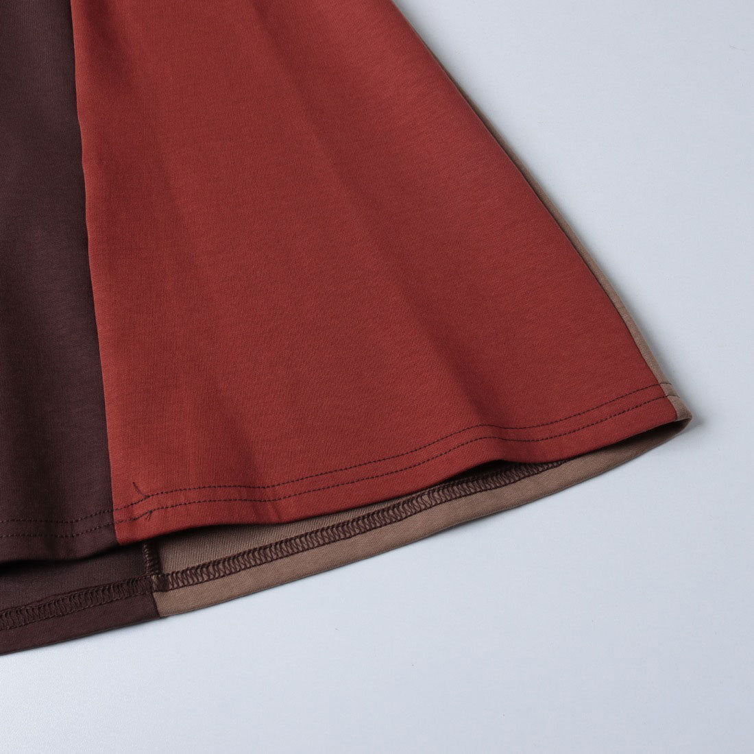 エグランティーヌ EGLANTINE 配色ワンピース （ブラウン） ブラウン