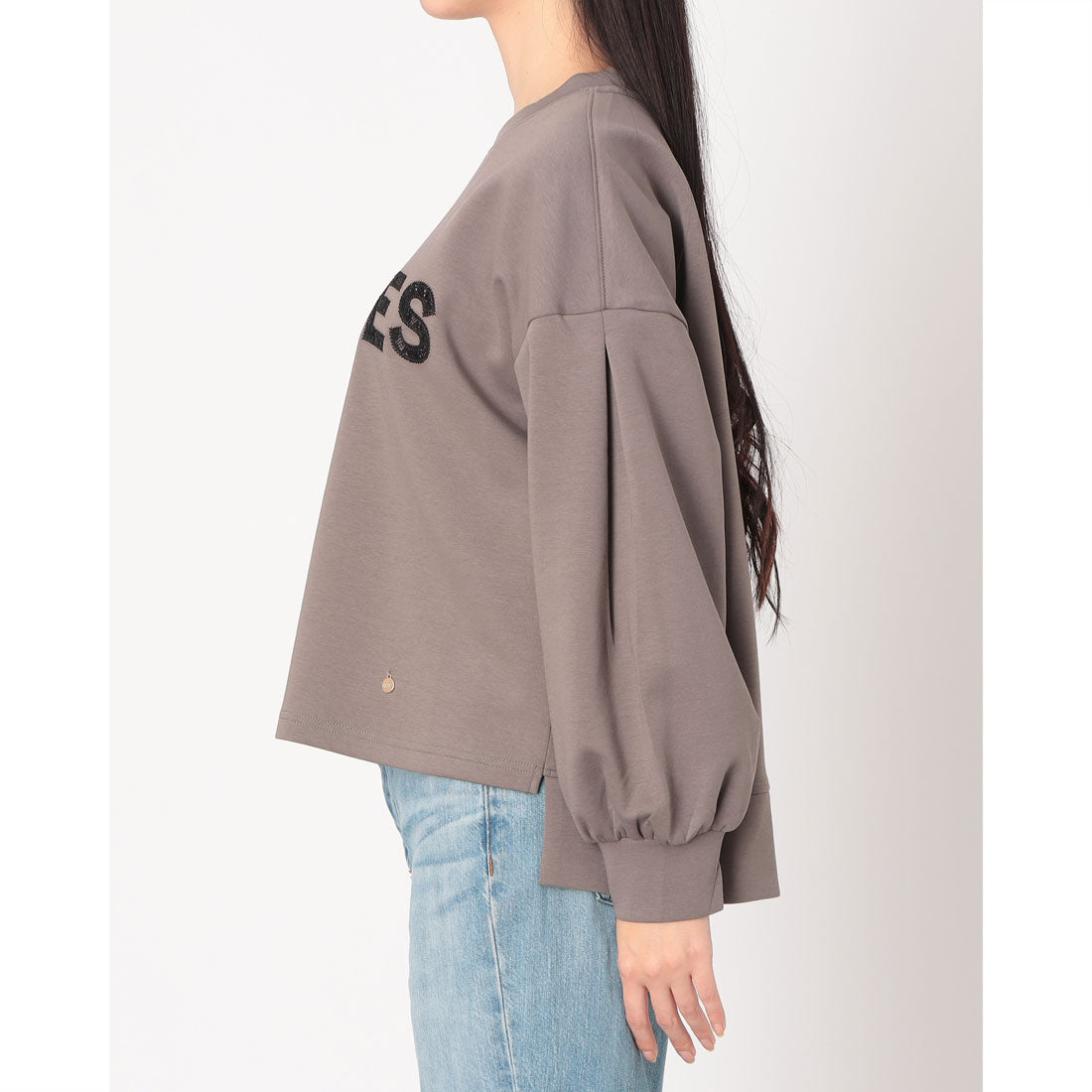 エグランティーヌ EGLANTINE レースロゴカットソー （グレー） グレー