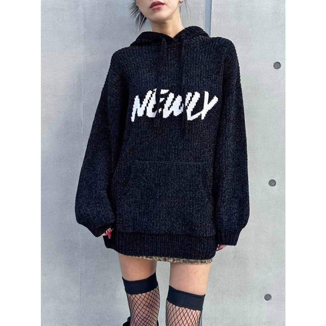 エゴイスト EGOIST NEWLYモールニットトップ （BLACK） BLACK