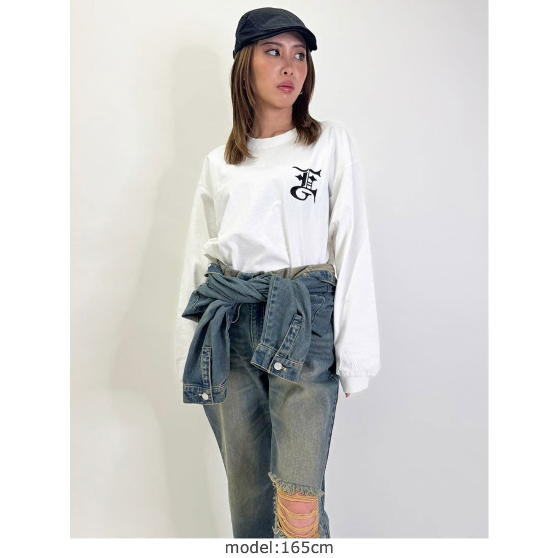 エゴイスト EGOIST BIG EG刺繍ユニセックスロンT （WHITE） WHITE