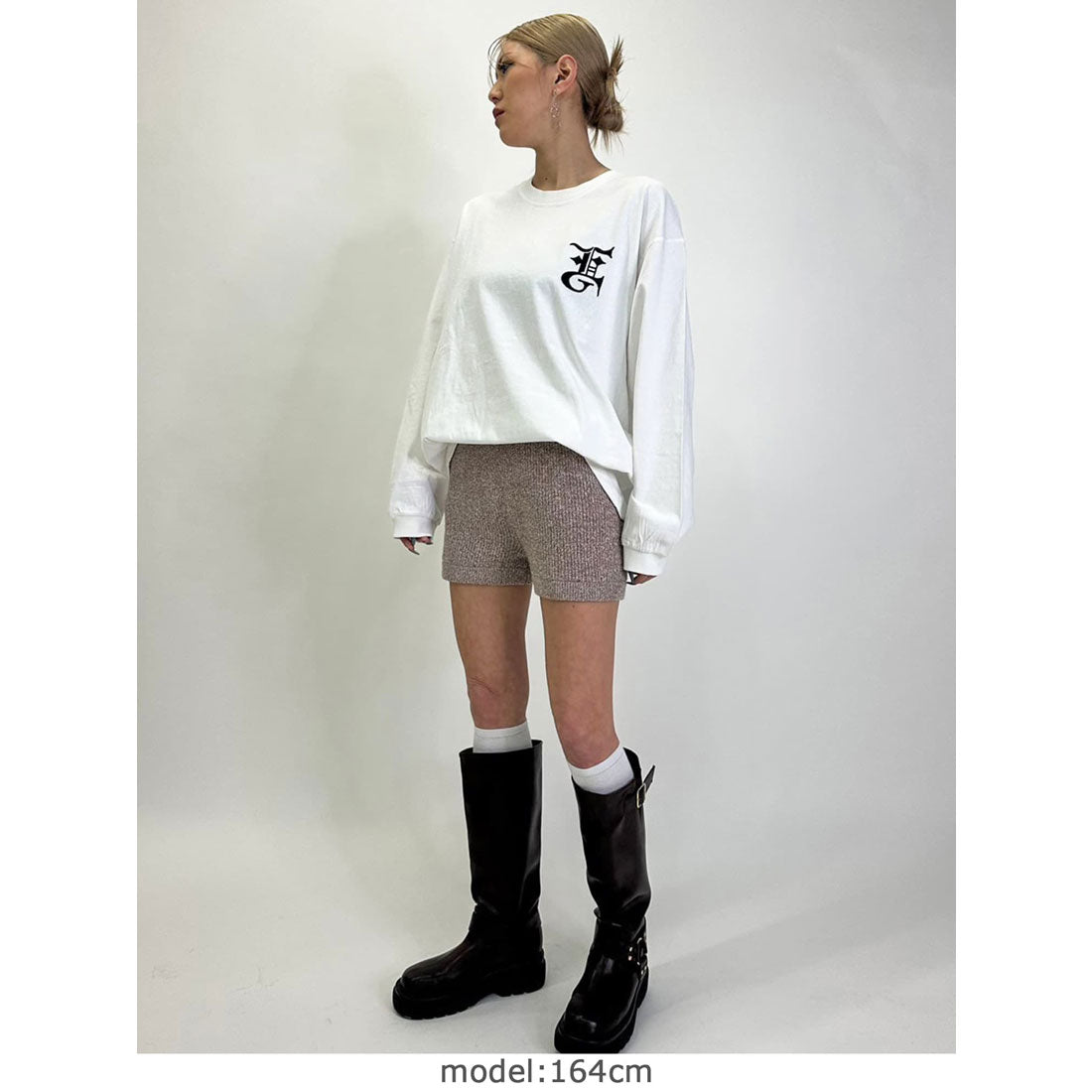 エゴイスト EGOIST BIG EG刺繍ユニセックスロンT （WHITE） WHITE