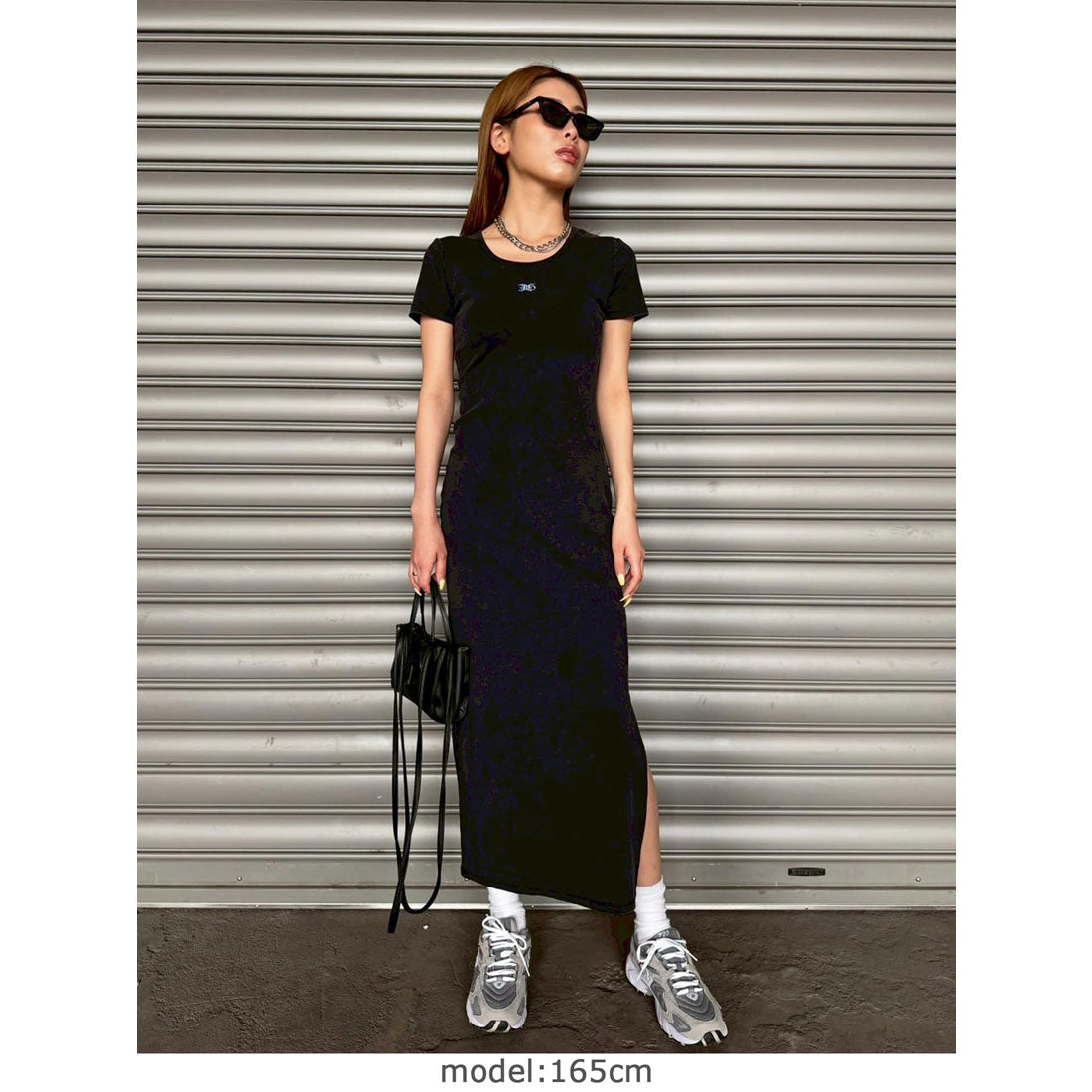 エゴイスト EGOIST 加工タイトロングワンピース （BLACK） BLACK