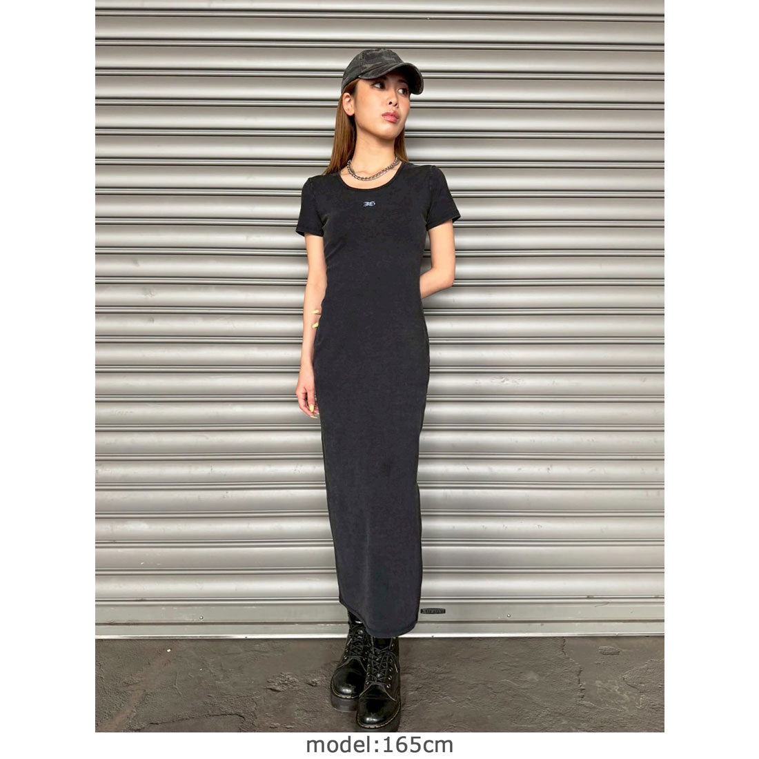 エゴイスト EGOIST 加工タイトロングワンピース （BLACK） BLACK