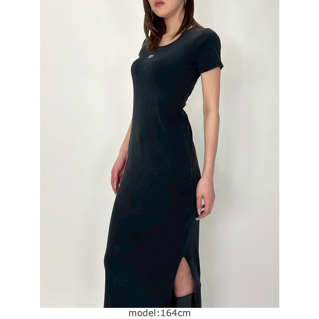 エゴイスト EGOIST 加工タイトロングワンピース （BLACK） BLACK