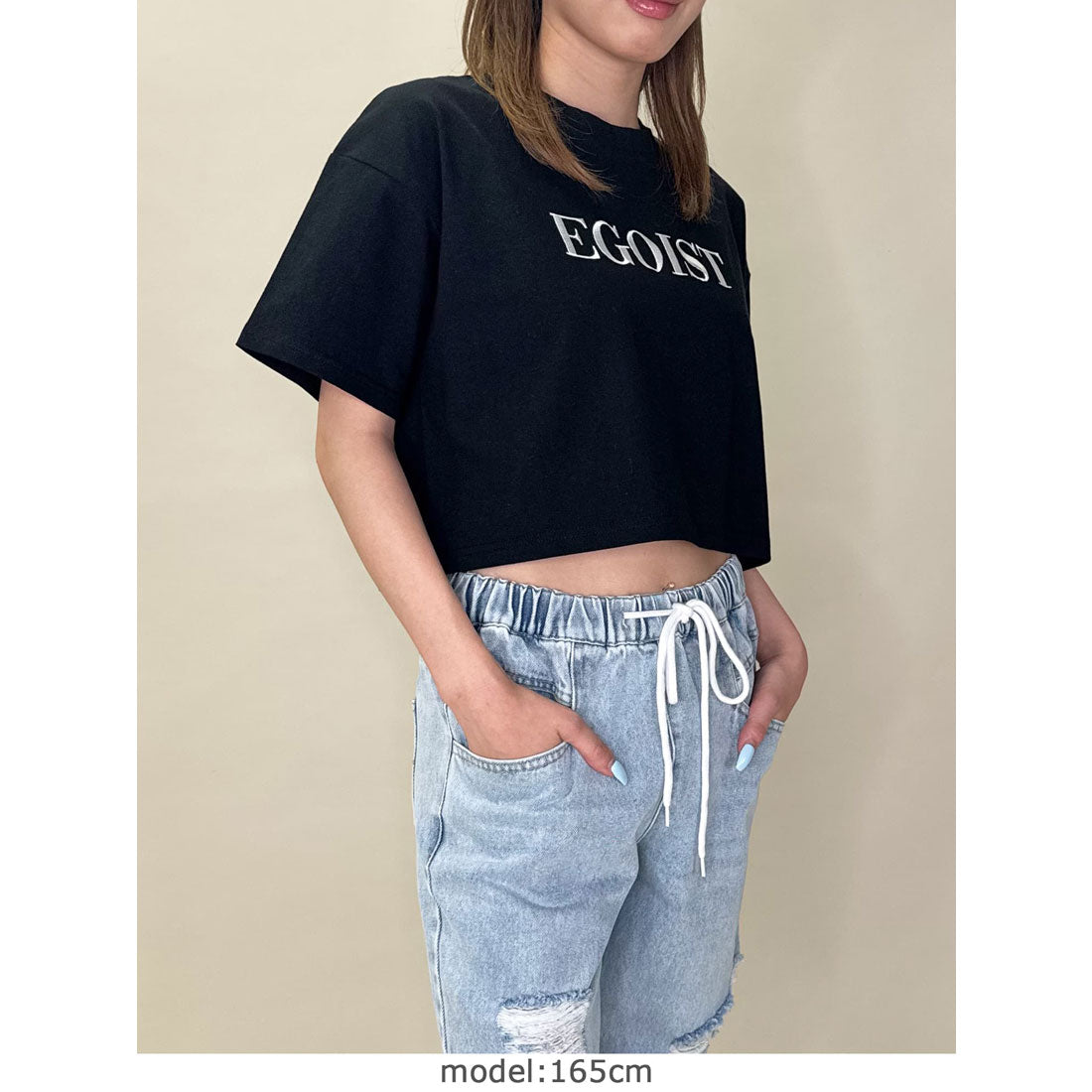 エゴイスト EGOIST EGOIST刺繍Tシャツ （BLACK） BLACK