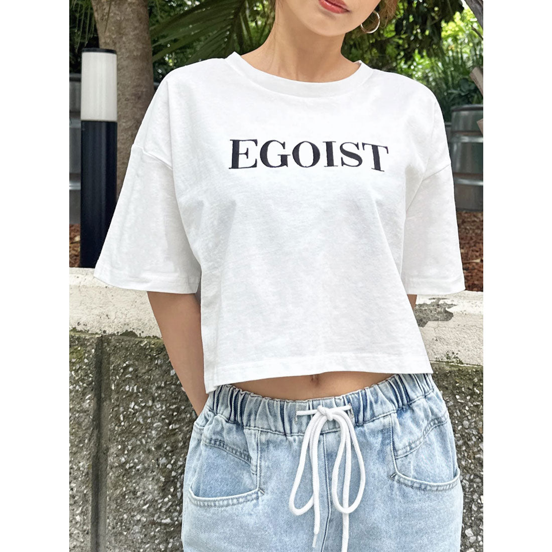 エゴイスト EGOIST EGOIST刺繍Tシャツ （WHITE） WHITE