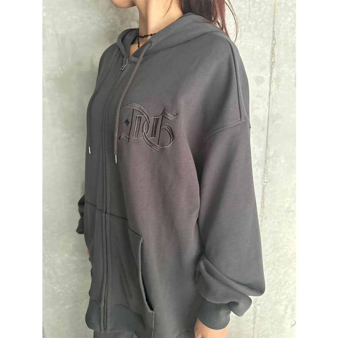 エゴイスト EGOIST ロゴ刺繍加工風スウェットパーカー （BLACK） BLACK