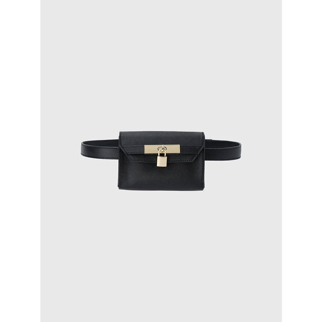 エイミーイストワール EIMY ISTOIRE スクエアロックベルトバッグ （BLACK） BLACK