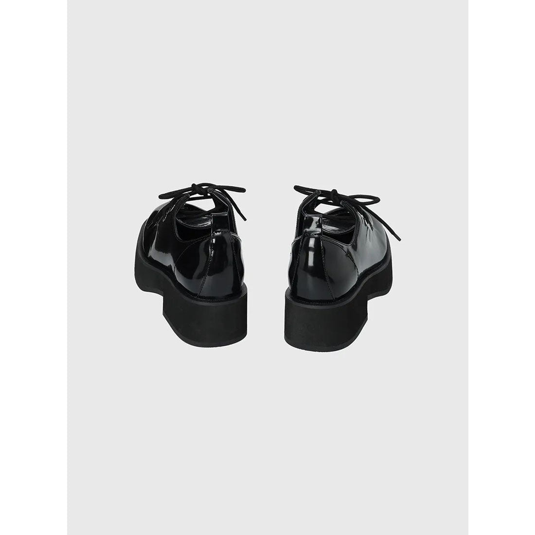 エイミーイストワール eimy istoire レースアップボリュームローファー （BLACK） BLACK