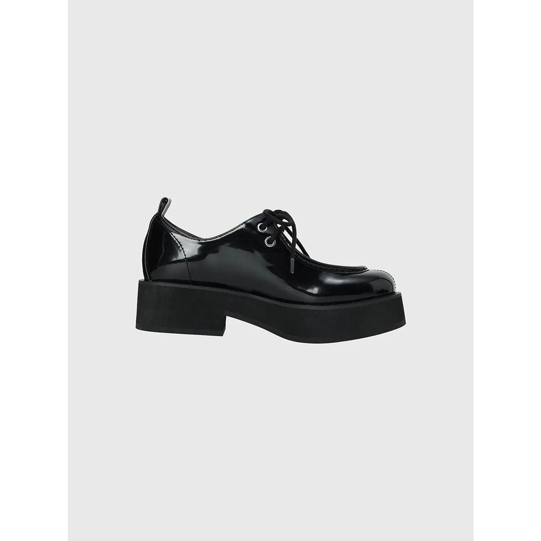エイミーイストワール eimy istoire レースアップボリュームローファー （BLACK） BLACK