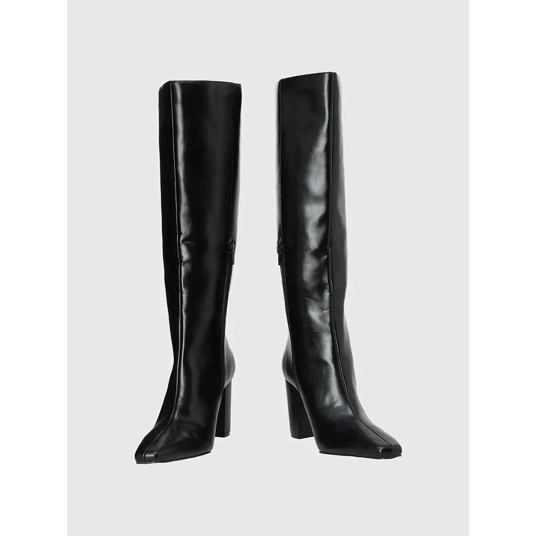 エイミーイストワール eimy istoire スクエアトゥロングブーツ （BLACK） BLACK
