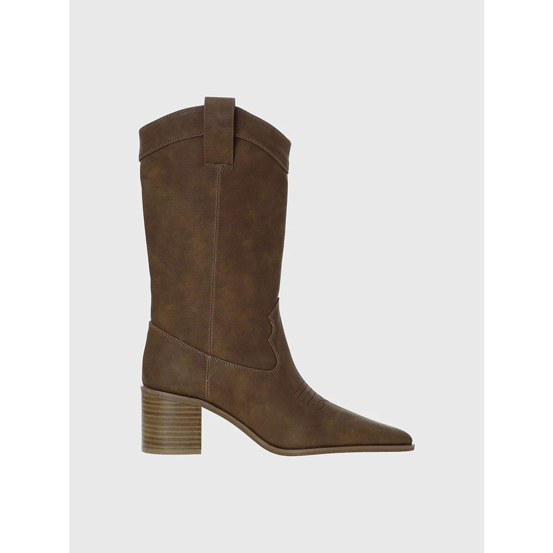 エイミーイストワール EIMY ISTOIRE ポインテッドウエスタンブーツ （BEIGE） BEIGE