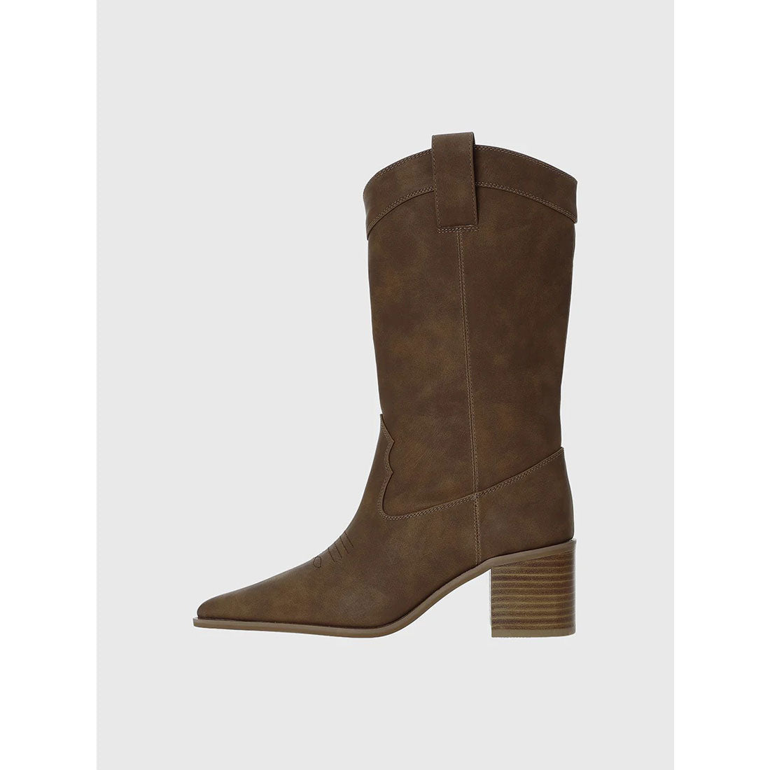 エイミーイストワール EIMY ISTOIRE ポインテッドウエスタンブーツ （BEIGE） BEIGE