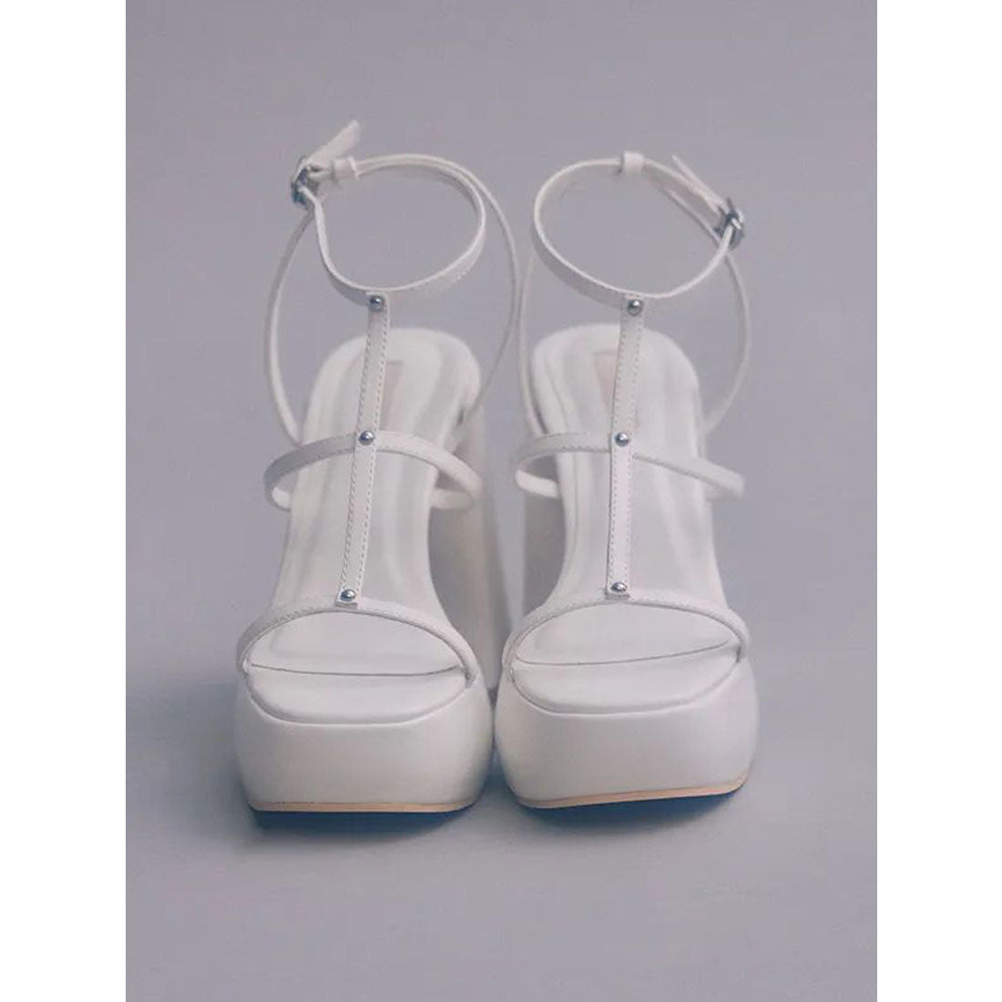 エイミーイストワール EIMY ISTOIRE プラットフォームクロスサンダル （WHITE） WHITE