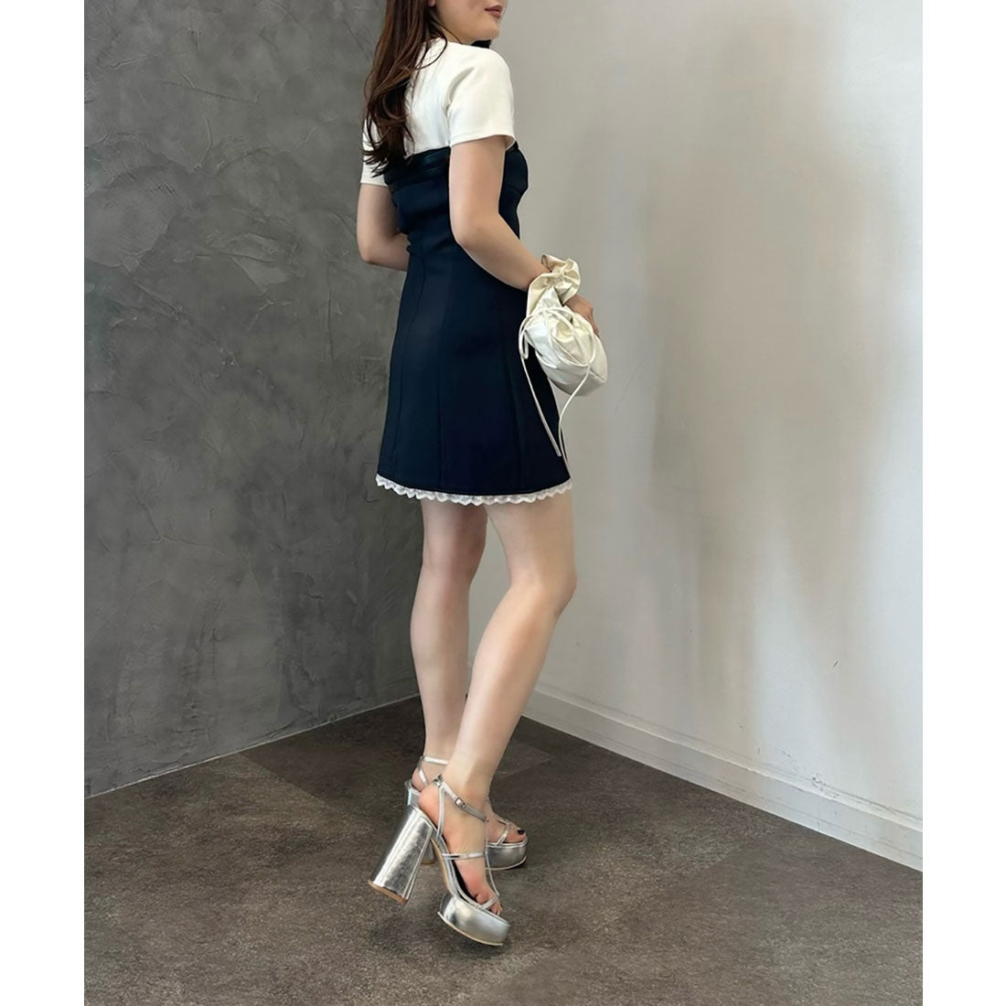 エイミーイストワール EIMY ISTOIRE プラットフォームクロスサンダル （WHITE） WHITE