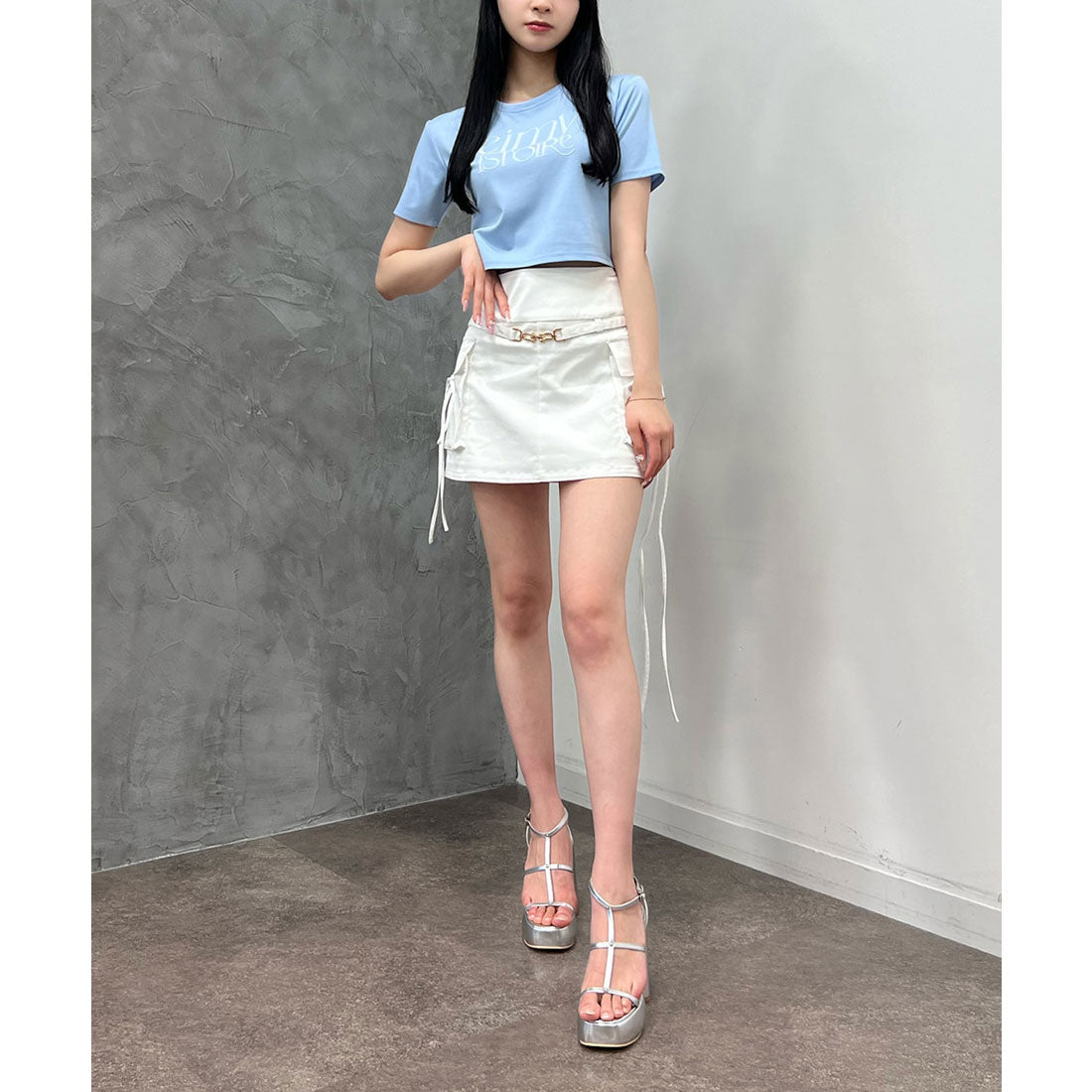 エイミーイストワール EIMY ISTOIRE プラットフォームクロスサンダル （WHITE） WHITE