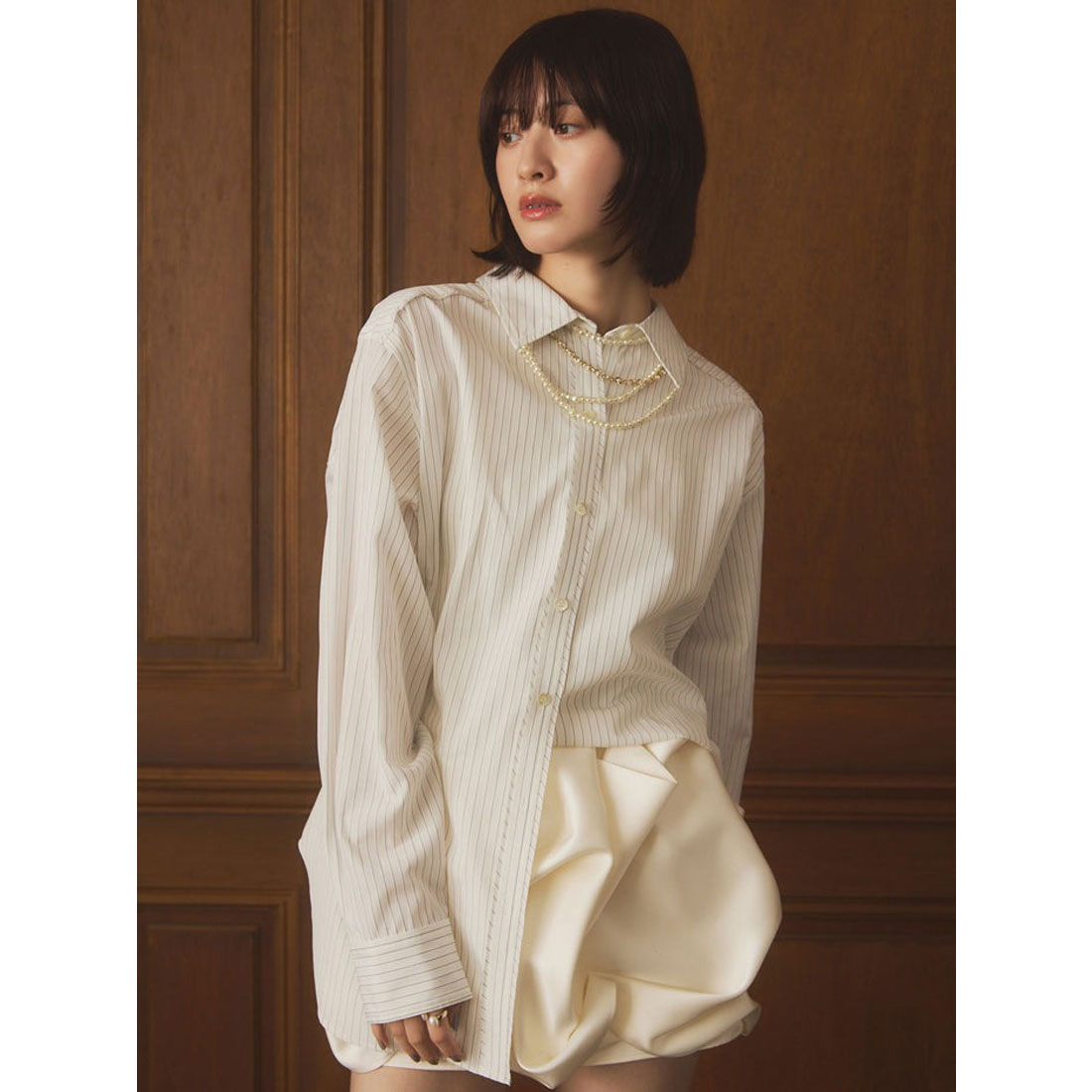 エイミーイストワール EIMY ISTOIRE メタルコンビパールネックレス （GOLD） GOLD