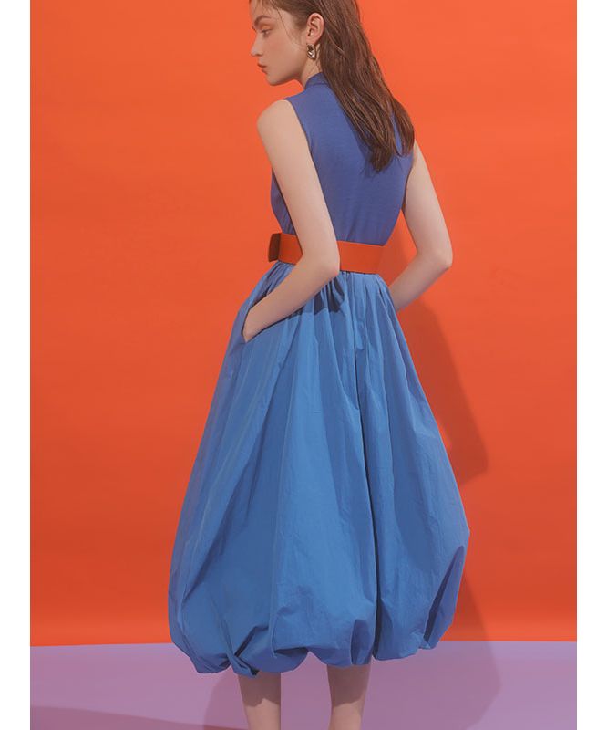 エイミーイストワール EIMY ISTOIRE バルーンシルエットドッキングニットワンピース （WHITE） WHITE