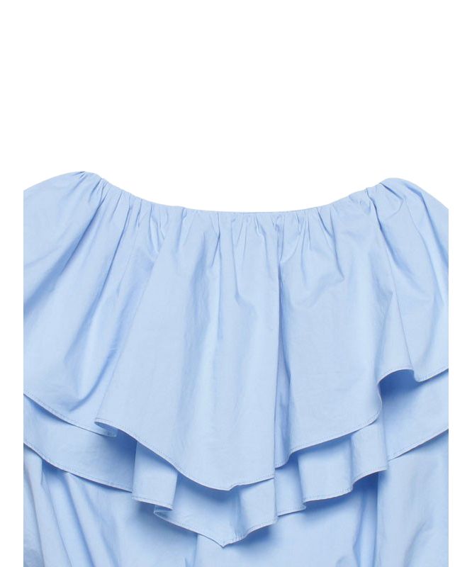 eimy istoire Double Frill Off-Shoulder Blouse